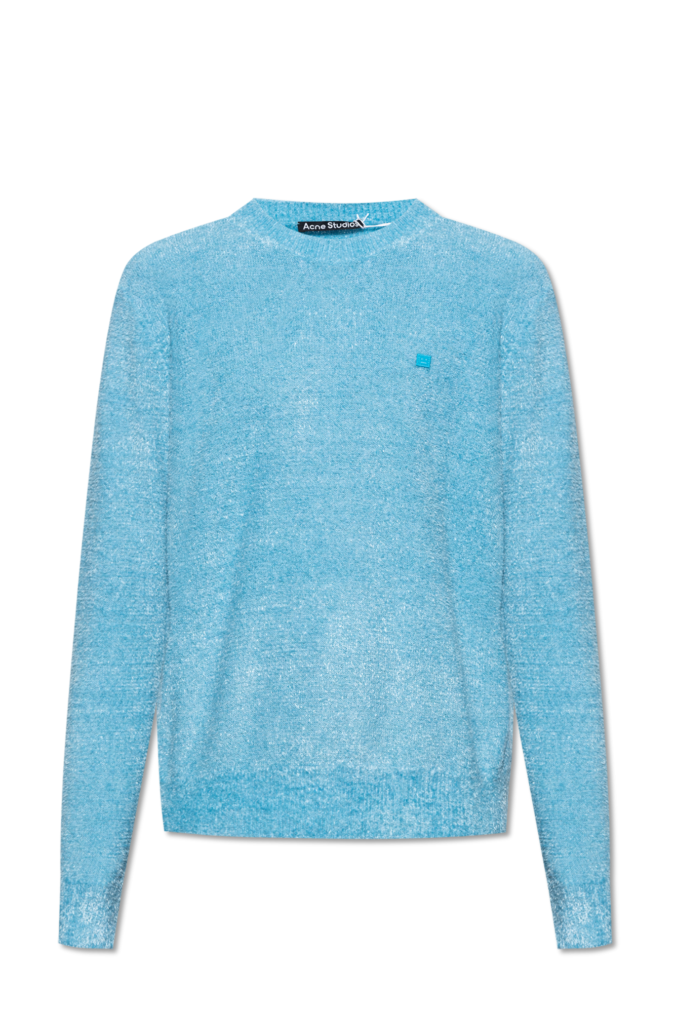 【関税込み】Acne Studios ブルー ロゴ ジップセーター Acne Studios: Blue Logo Zip Sweater | SSENSE